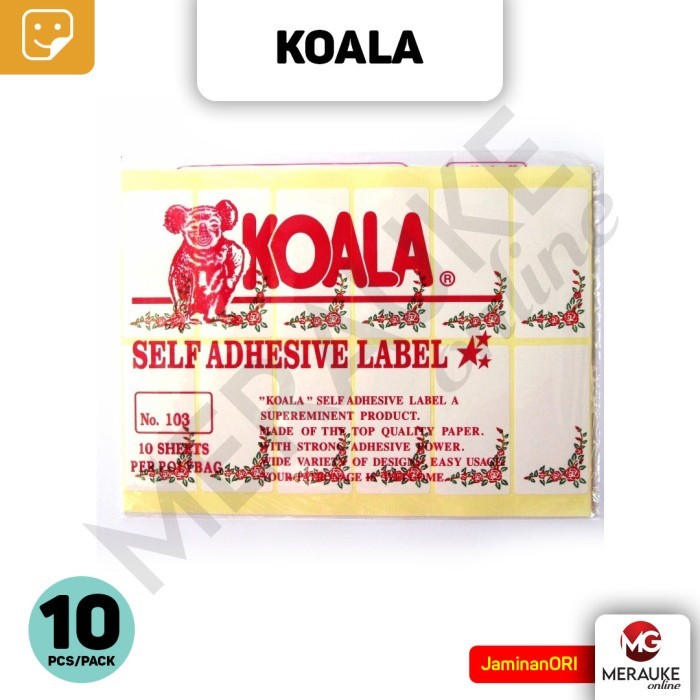 

Label Stiker KOALA Corak - 103 & 121