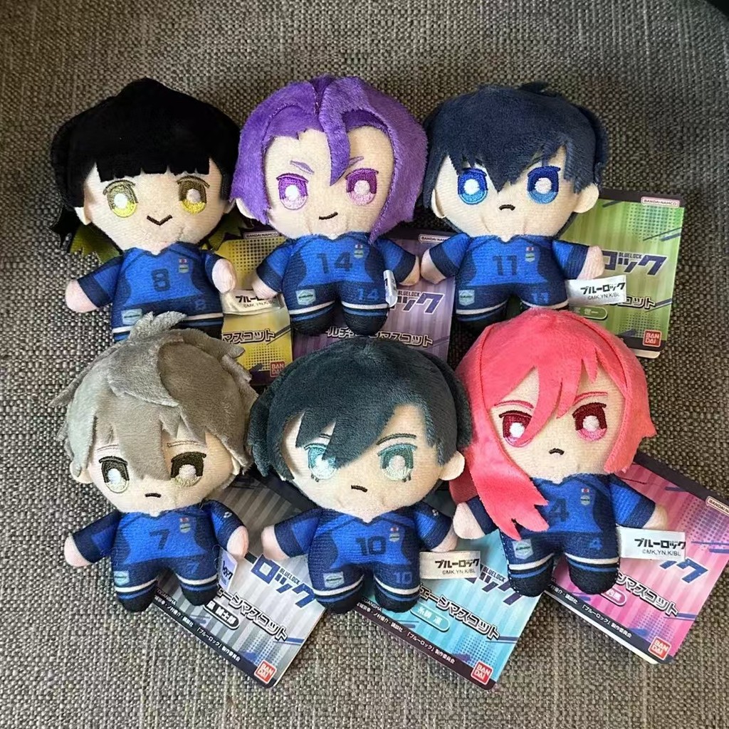 6 Style  10cm Blue Lock Plush Pendant KeyChain Isagi Yoichi Nagi Seishiro Mikage Reo Rin Itoshi Itos