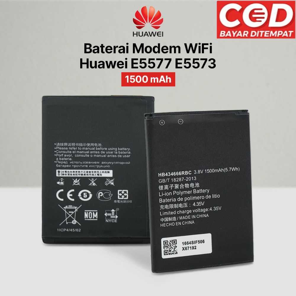 ( Hstore15 BISA COD ) Baterai Modem WiFi Huawei E5577 E5573 1500mAh - HB434666RBC