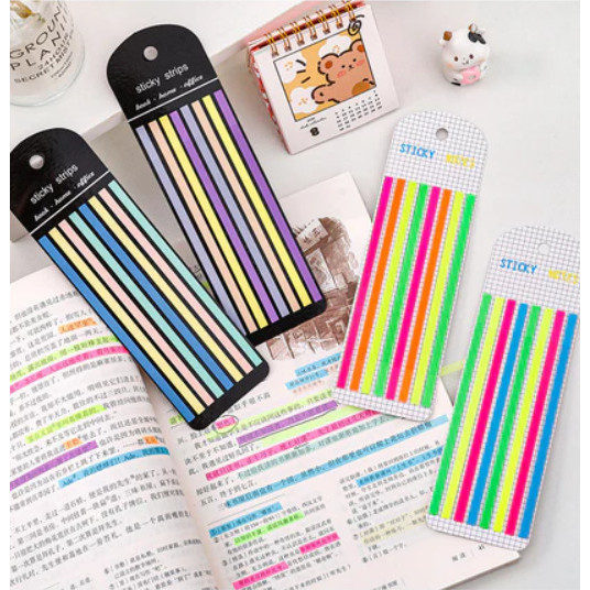 

Penanda Buku Index Bookmark Isi 160 Pcs/ Set Sticky Note Highlighter Sticker Bookmark Gwiyeo
