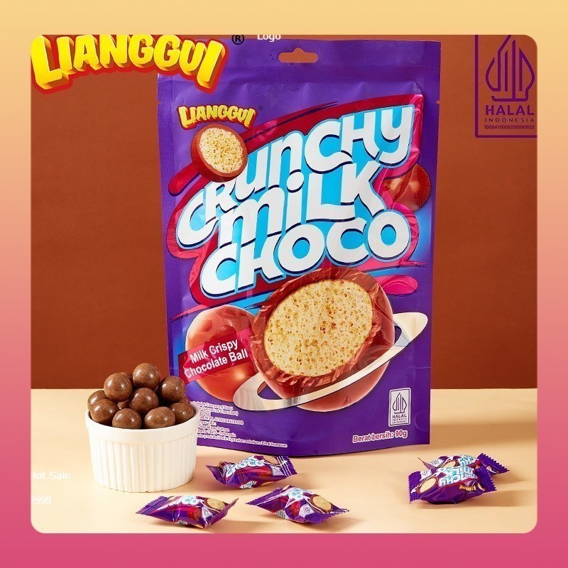 

[Menjual harga rendah]Lianggui Halal Crunchy Milk Choco Coklat Yang Crunchy Dengan Rasa Susu Cocok Untuk Cemilan Anak Anak Dan Keluarga Coklat Viral