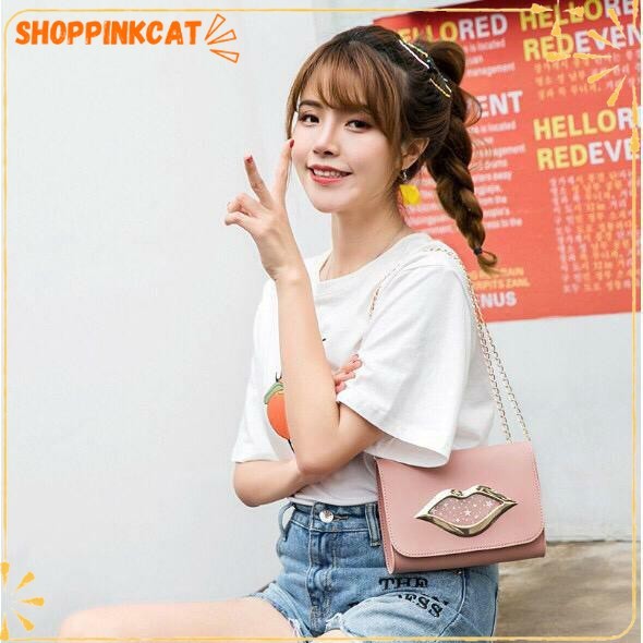 SHOP PINK CAT TAS KISS - TAS BIBIR - TAS KOREA - TAS LUCU - TAS IMPOR - TAS WANITA - TAS SLEMPANG