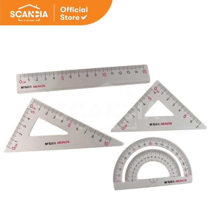 

SCANDIA Penggaris Aluminium Alloy Ruller Set 4pcs (ARL96178)