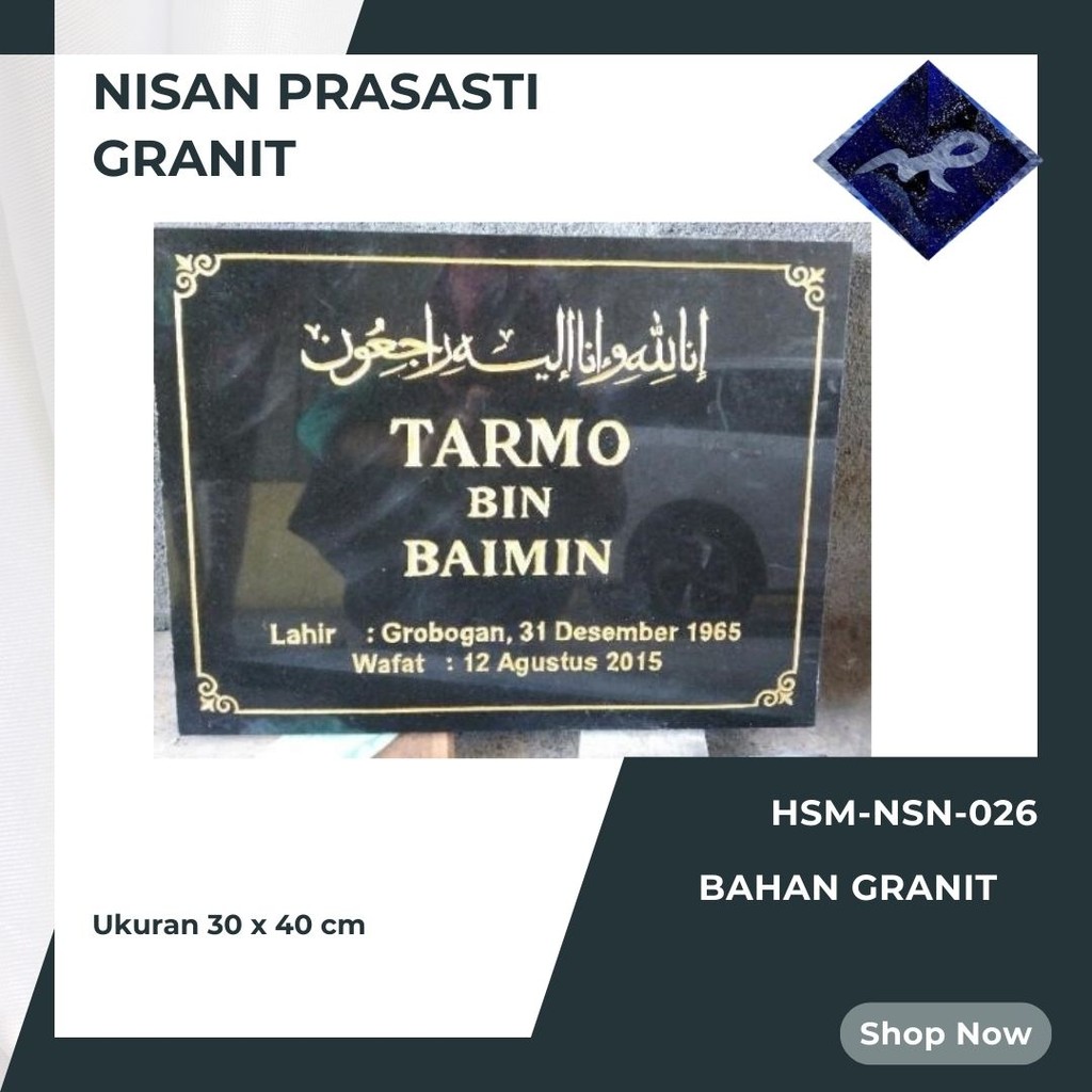 Nisan Prasasti Granit