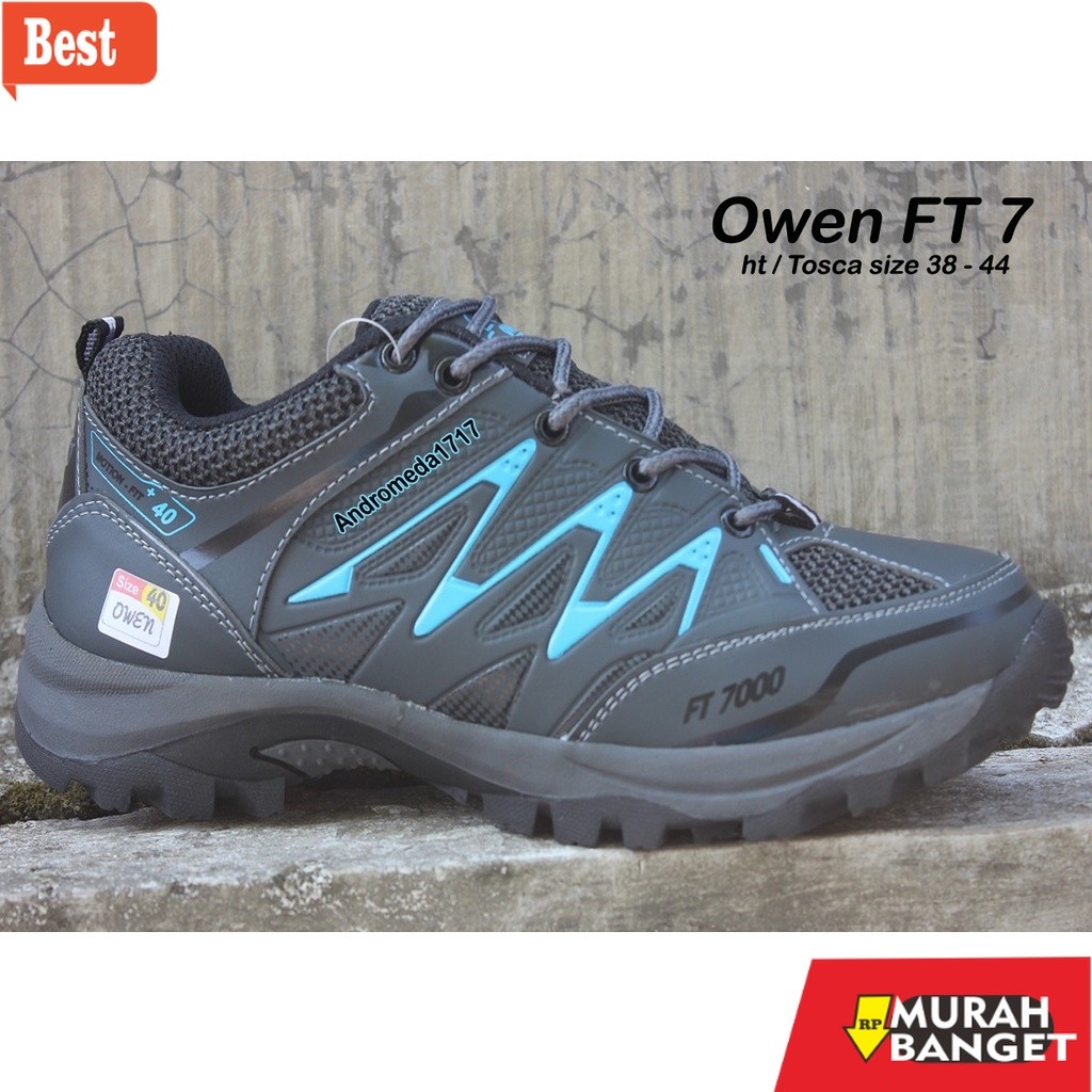 sepatu olahraga wanita Sepatu Hiking, Trekking,  outdoor pria wanita Owen FT7, Gunung,hiking,sepatu 