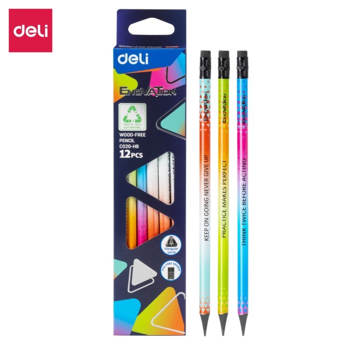 

Deli | Pensil Kayu (Graphite Pencil) Enovation 2B | C020-2B