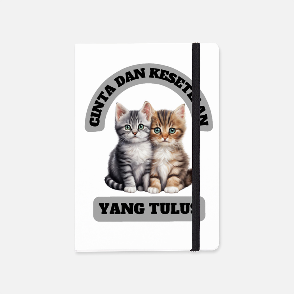 

Soft Cover Notebook Kucing Lucu yang Setia dan Cinta