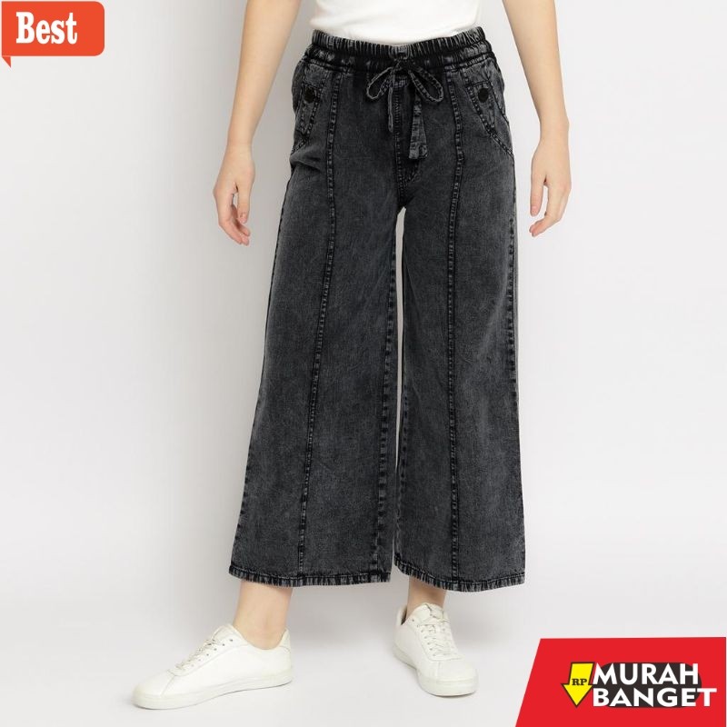 celana jeans wanita terbaru KULOT JEANS SNOW TULANG PREMIUM, KULOT JEANS TALI SERUT, KULOT JEANS PIN