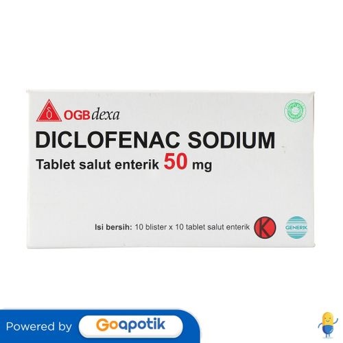 Diclofenac Sodium Ogb Dexa Medica 50 Mg Box 100 Tablet / Anti Nyeri