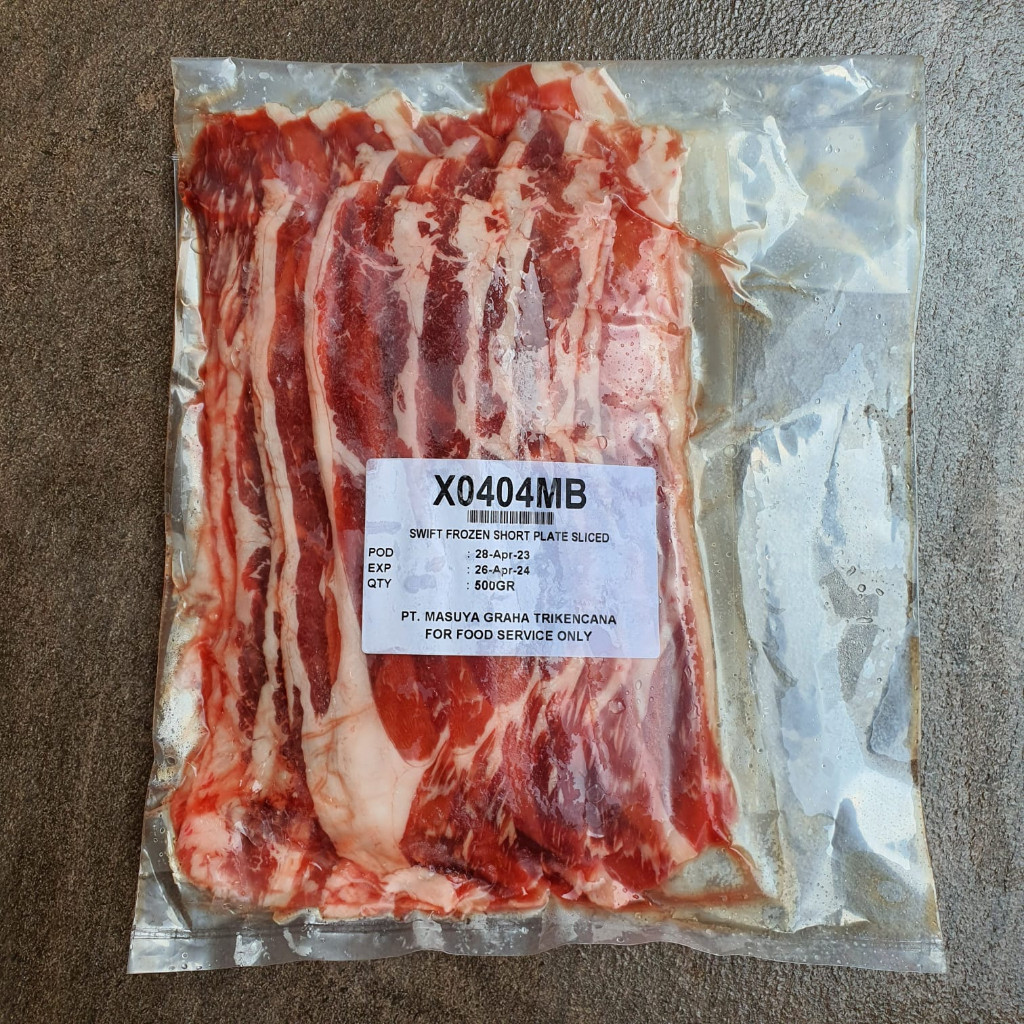 

BEEF SLICE SWIFT SHORT PLATE 500gr