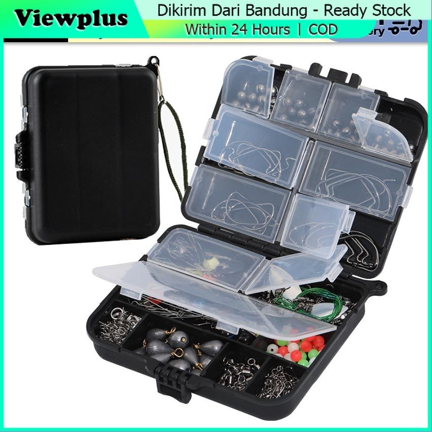 11Sekat Kotak Box Perkakas Kail Pancing Multifungsi Tempat Penyimpanan Kail Dan Umpan Mancing kotak 