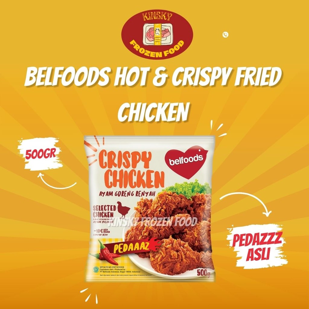 

BELFOODS FAVORITE AYAM GORENG RENYAH PEDAS 500GR