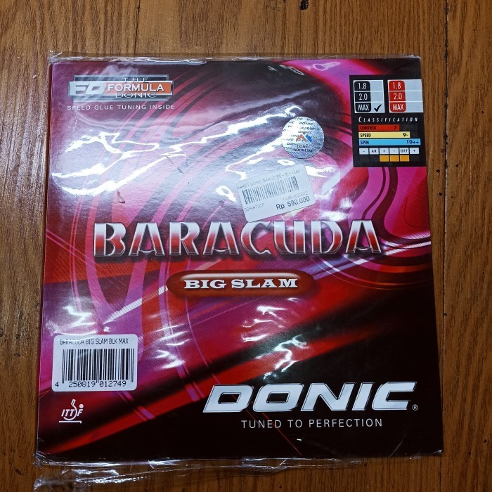 Karet Bet Donic BARACUDA BIG SLAM (100% ORIGINAL) - Hitam