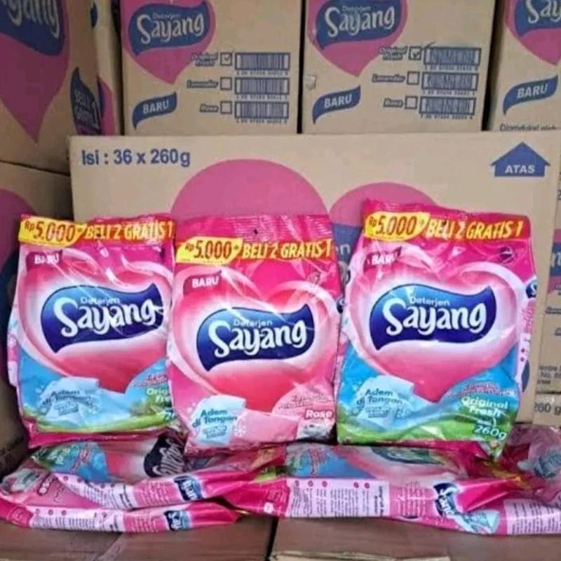 [COD] 3PC DETERJEN BUBUK SAYANG ISI 260gr grosir juwana