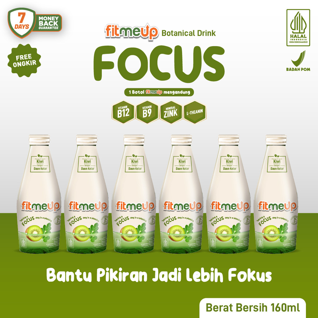 

[PAKET STAY FOCUS] 6 Botol Fitmeup Varian Focus- Tingkatkan Daya Fokus