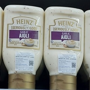 

Heinz garlic aioli 295 ml | sauce | saus