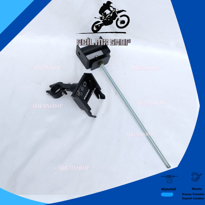 PAKET HOLDER GPS HP NINJA GSX CBR ZX25R PHONE HOLDER BG ALUMUNIUM STANG MOTOR BRAKET BRACKET BREKET 