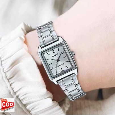 Jam Tangan Wanita casio Rantai Silver  LTP SERIES Stainless Steel Strap