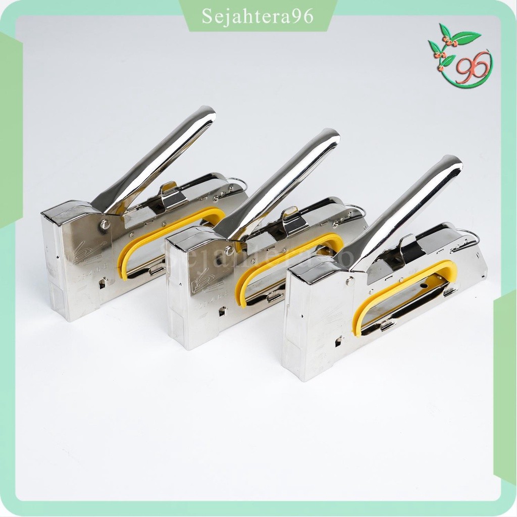 

RDY Staples Tembak Gun Alat Tracker Stapler Jepretan Untuk Perekat Papan Kayu Kardus Jok Motor Kertas High Quality