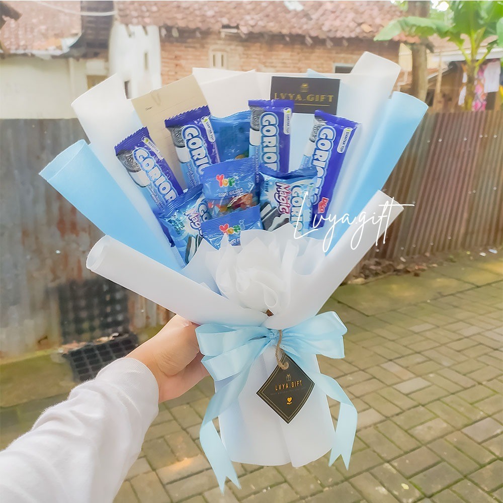 

BUKET SNACK MINI RANDOM WARNA BIRU