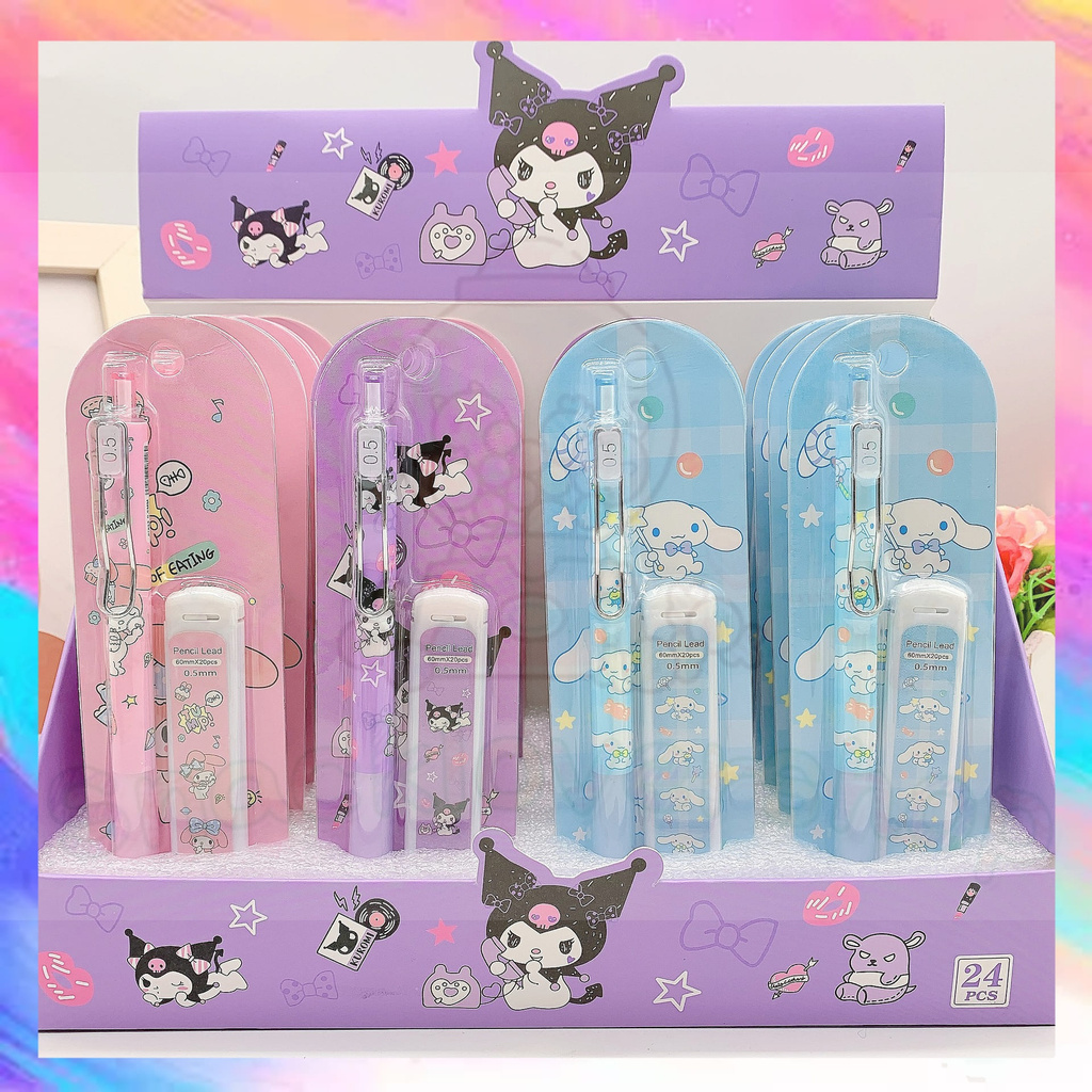 

Pensil Mekanik Free Refill Sanrio Melody Kuromi Cinnamonroll