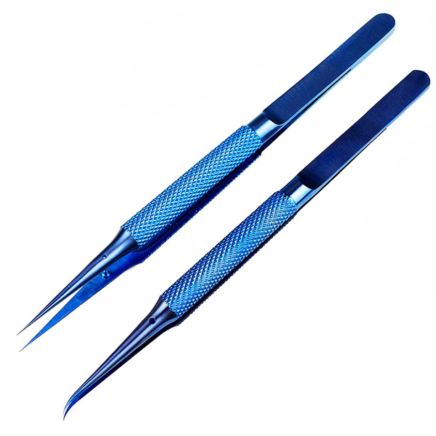 Titanium alloy tweezers professional maintenance tool 0.15mm edge precision fingerprint tweezers pho