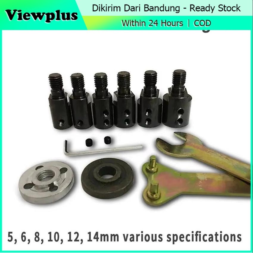 Shank M10 5mm 6mm 8mm 10mm 12mm 14mm Arbor Mandrel Connector Drill Mini Grinder Cutting Tools