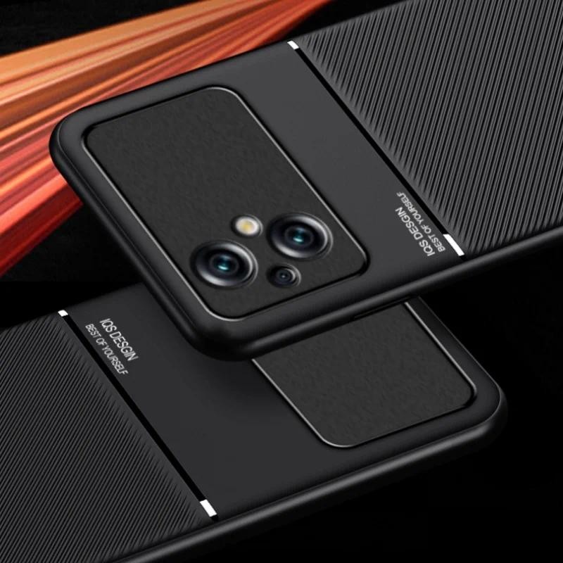 Casing HP Slim Lightweight Leather Criss-cross non-slip Car Magnetic Shockproof Case for Xiaomi Poco