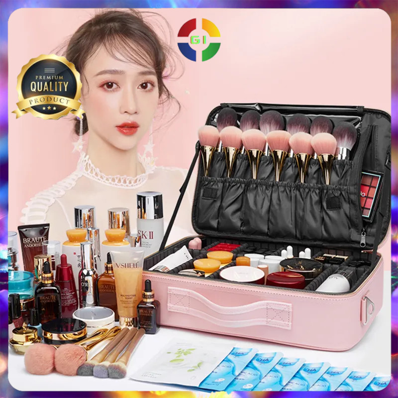 (GI) Tas Make Up Kosmetik Travel Besar Muat Banyak
