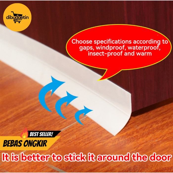 

Lakban Rubber Flex Door Seal Strip Bottom Waterproof 5M - TP39