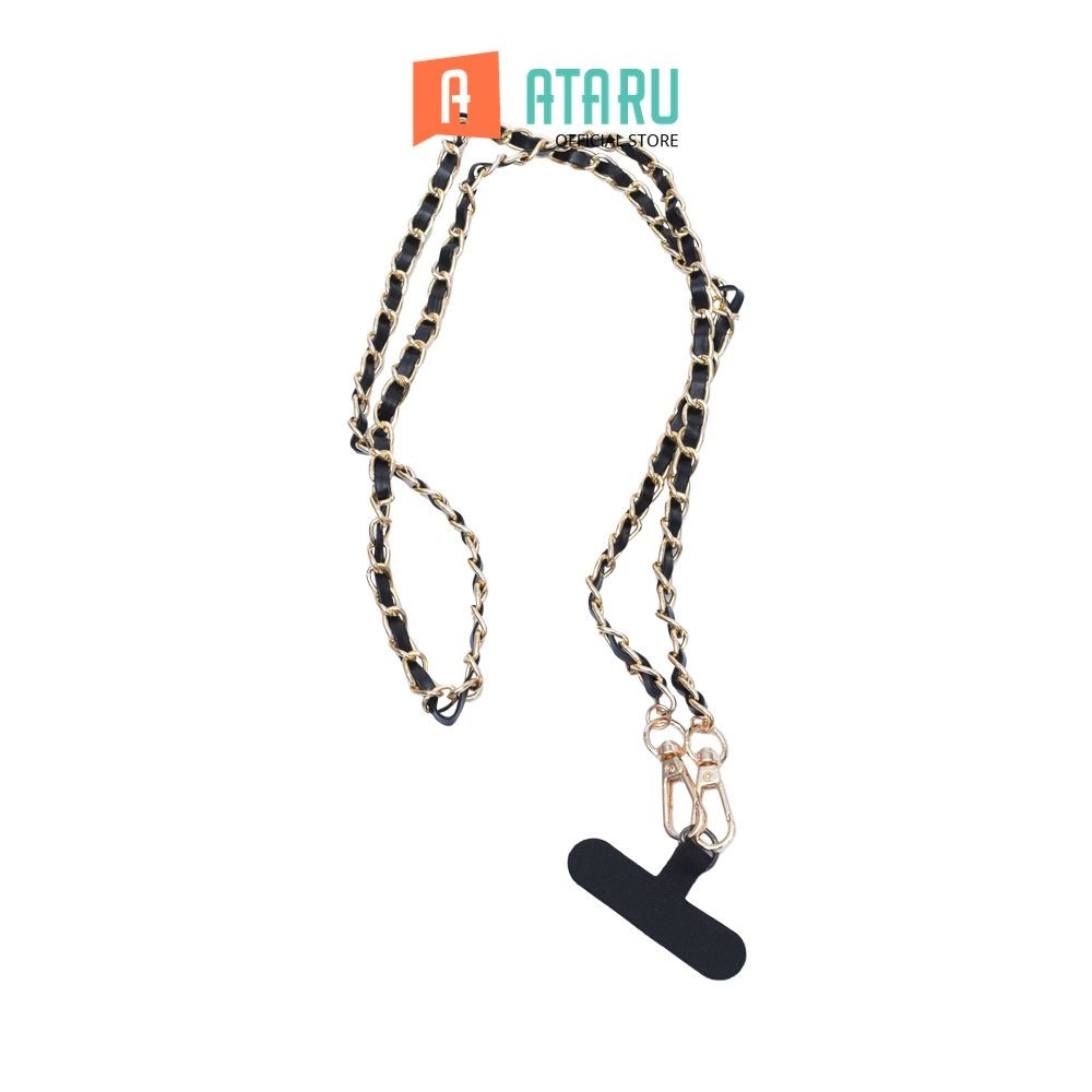 

Ataru Lanyard Chain - Hitam Tali Leher Name Tag Id Card Kartu Akses Tali Gantungan Hp