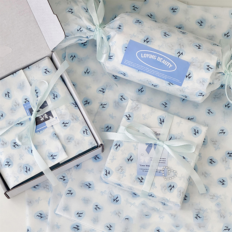 

10pcs Bowknot Sydney Paper Hand-Kneaded Paper Cotton Paper Bouquet Flower Wrapping Paper Flower Wrapping Paper Cake Baking Gift