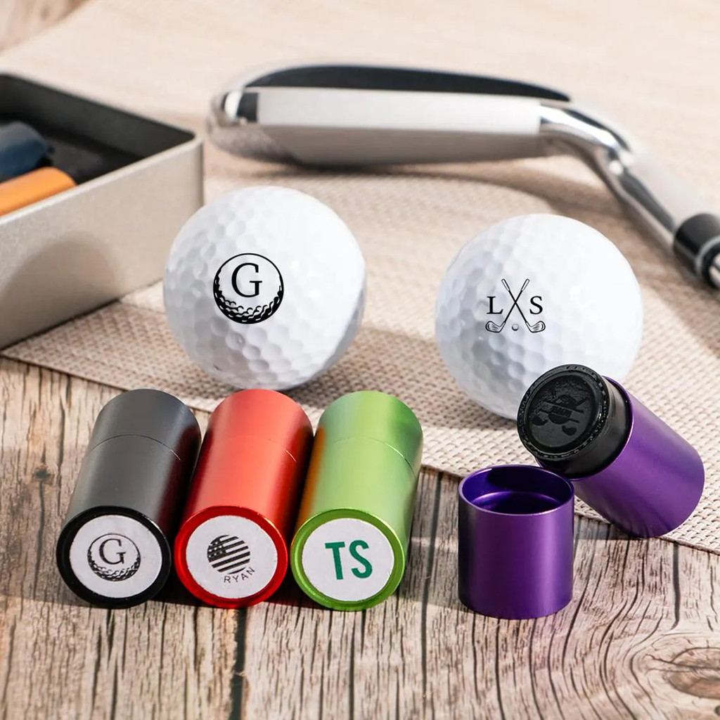 

Custom Golf Ball Stamp - Personalized Self-Inking Golf Ball Stamper & Monogram Ball Marker for Golfers,Dads and Husbands Custom