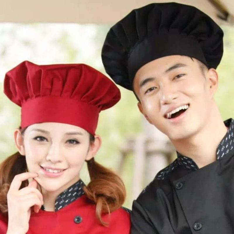 PROMO COD TOPI KOKI CHEF DEWASA TOPI KOKI CHEF ANAK Cod