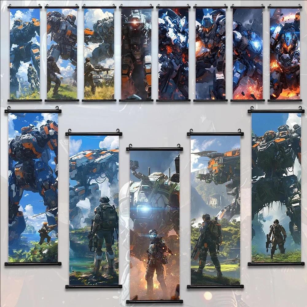 

Titanfall Popular Games Poster Wall Artwork Canvas Painting Print Hanging Scroll Poster Gaming Room Home Decoration Art Kid Gift