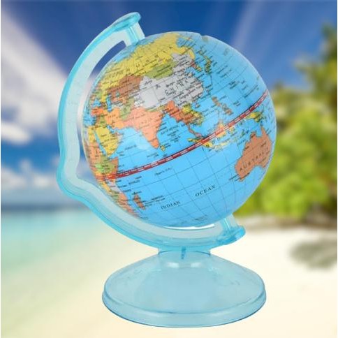 WORLD EARTH GLOBE / GLOBE PETA DUNIA / ATLAS PETA DUNIA GLOBE - 4 inchi