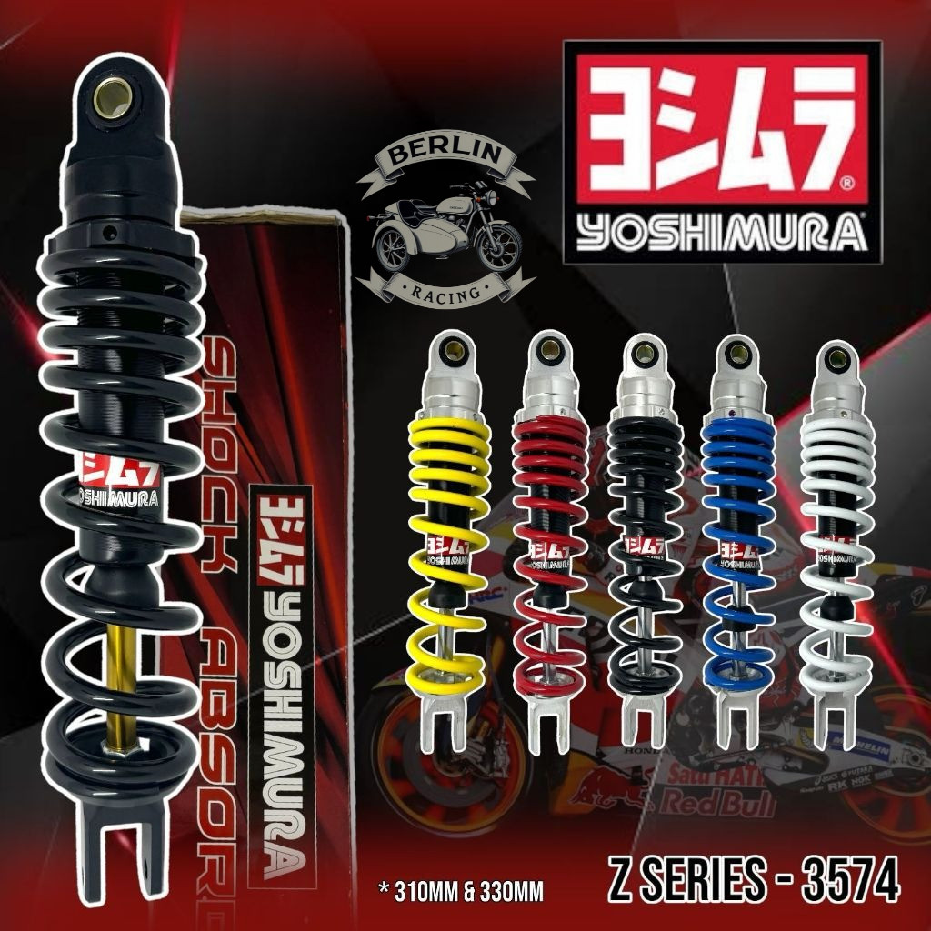 (yoshimura) Shockbreaker belakang Model Z-Series Ukuran 310mm 330mm Shock Matic, Shok Variasi, Shock