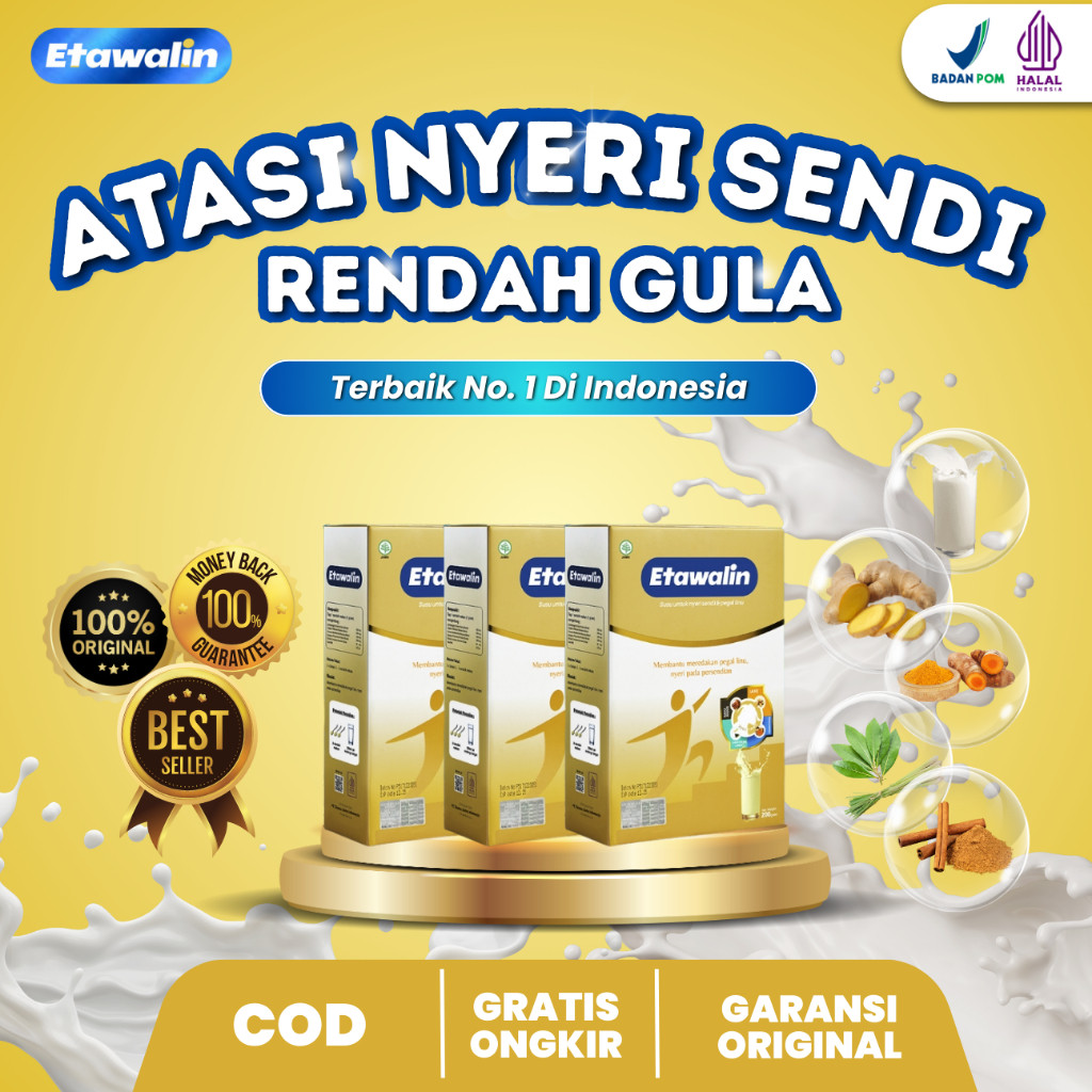 

Etawalin Original - Rendah Gula Susu Kambing Etawa Atasi Nyeri Sendi Pegal Linu Rematik Asam Urat Tanpa Efek Samping