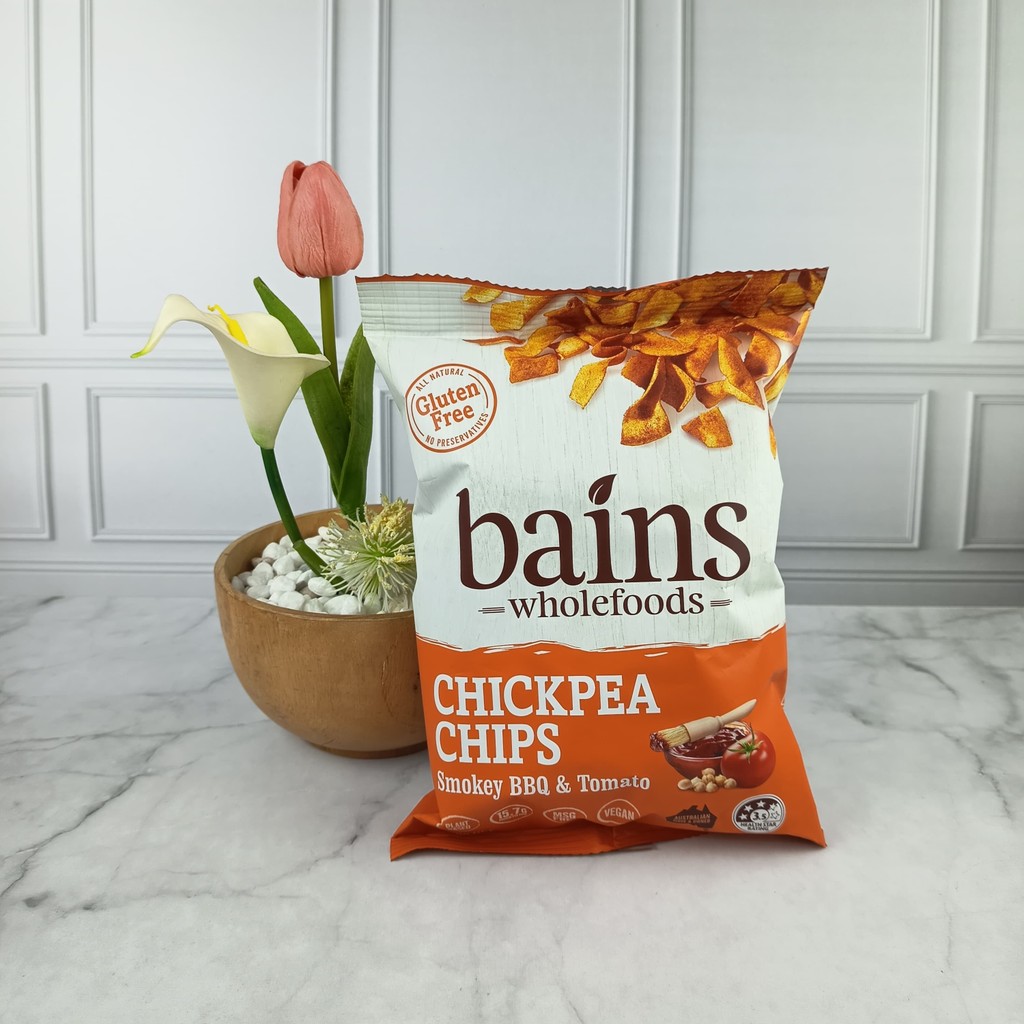 

Bains - Chickpea Chips Smokey BBQ & Tomato 100Gr