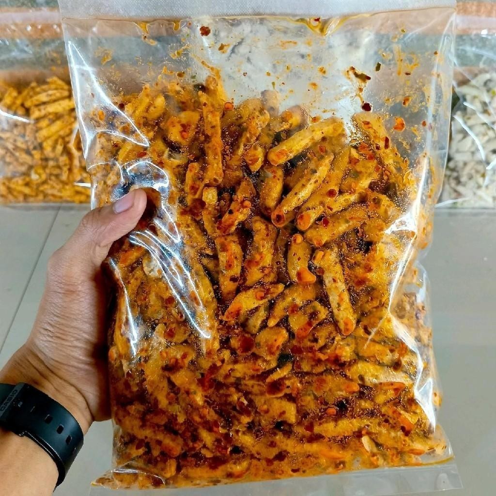 

May Store - Basreng Pedas Gurih Dan Pedas Daun Jeruk 1KG - 250 GR - 500gr maknyus enakk