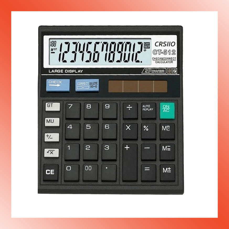 

LAMMORO > TG84 Kalkulator Dagang 12 DIGIT Besar Alat Hitung Digital Toko Sekolah Kantor Gudang 33B4