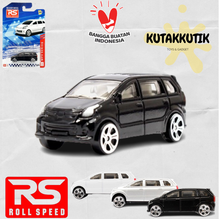 Mainan Mobil MPV Indonesia Diecast RS Roll Speed 1:64 Mobil Toyota Avanza Daihatsu Xenia Made In Ind