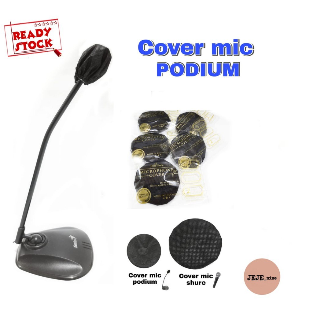 TERMURAH JOLLY POLY 50pcs COVER MIC KECIL SARUNG MIC KECIL PELINDUNG MIKROFON PEMBUNGKUS MIKROFON KE