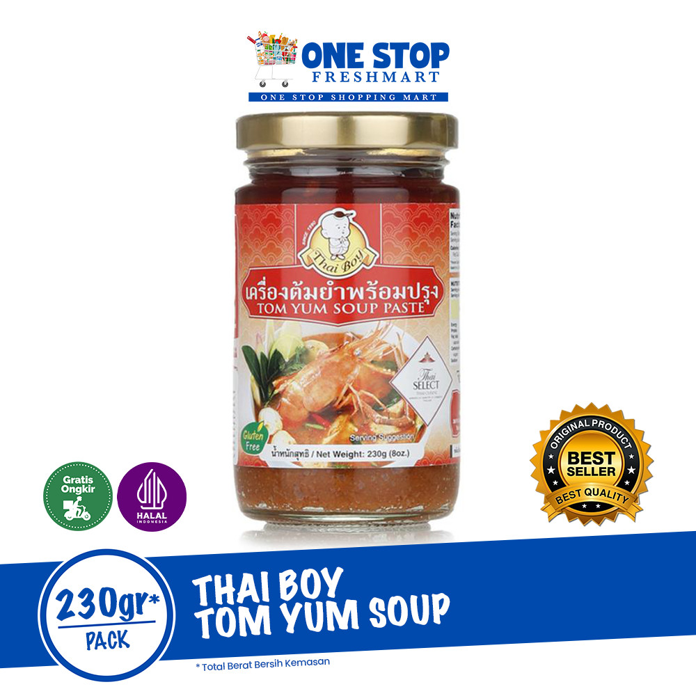 

THAIBOY TOM YUM SOUP PASTE 230GR (IMPORT)