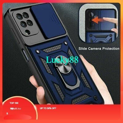 [ Xiaomi Mi 11T / 11T Pro ] Hard Case Robot Case Transformer + Ring Armor Slide Camera