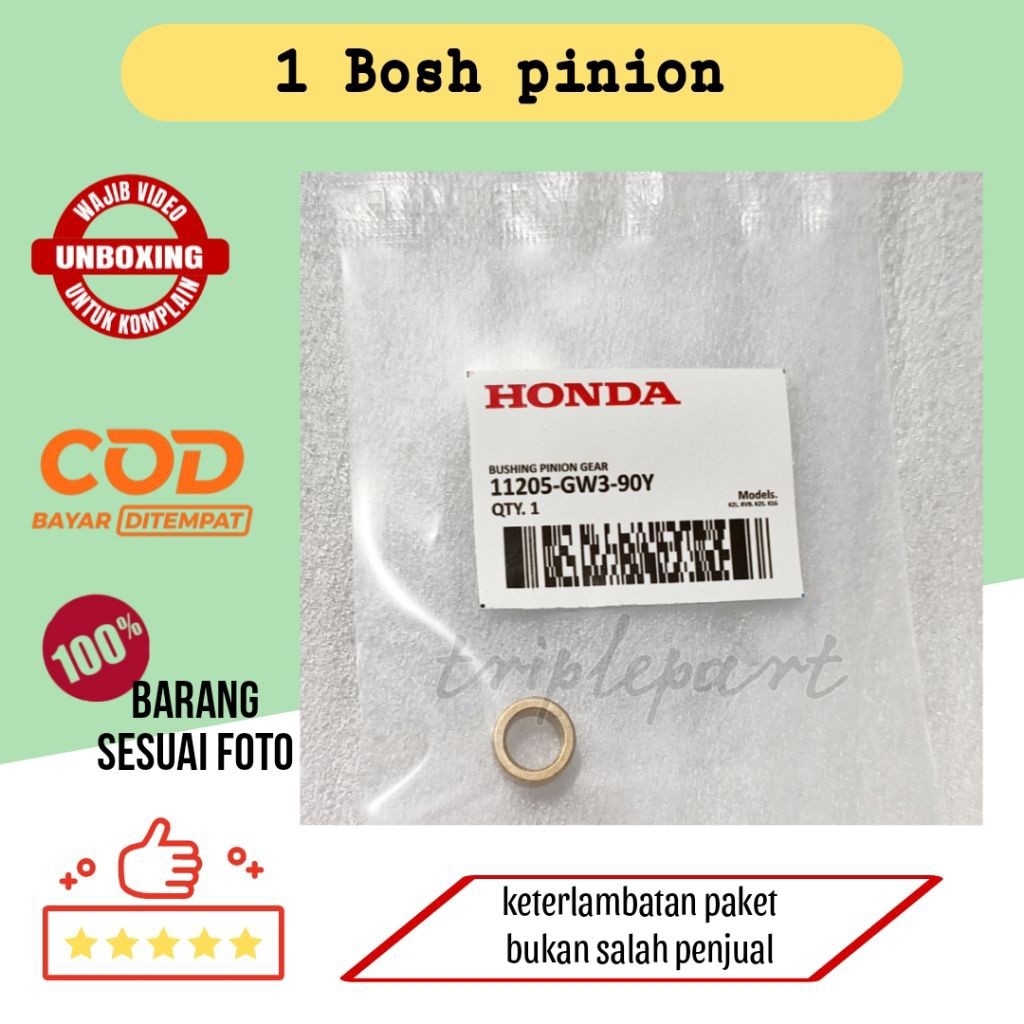 Bosh Pinion Starter Honda Beat Vario Scoopy Spacy | Bushing Gigi Starter - HMC