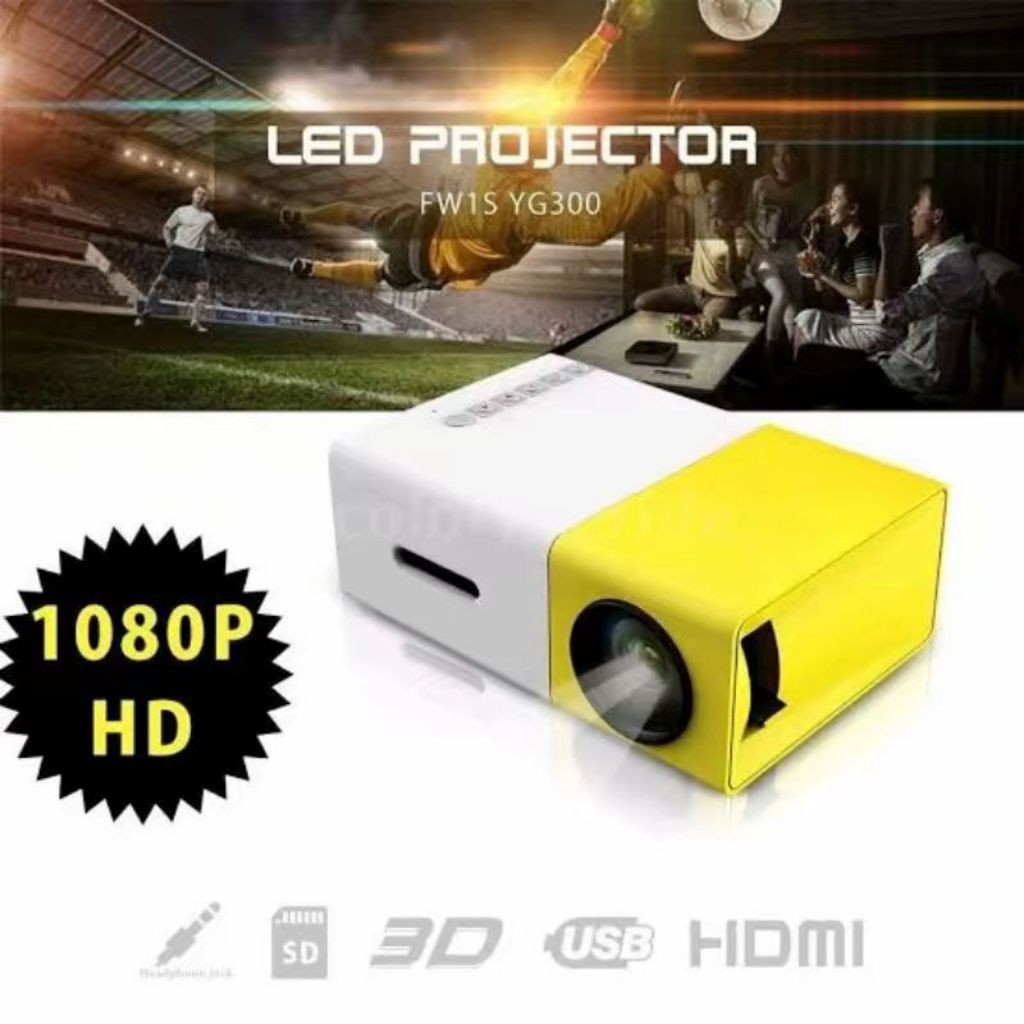 Proyektor Mini YG 300 YG300 YG-300 LED Portable mini projector