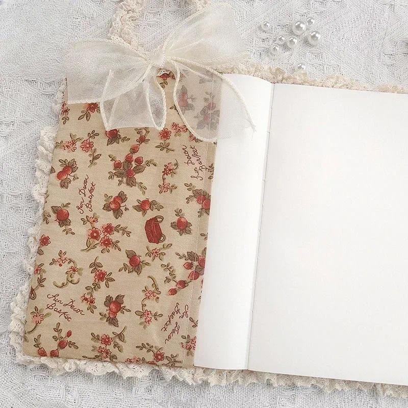 

Cover，in Notebook Products Fabric Diary Sleeve Stock Crafted Protector Covers 【retro Floret】original Handmade Book