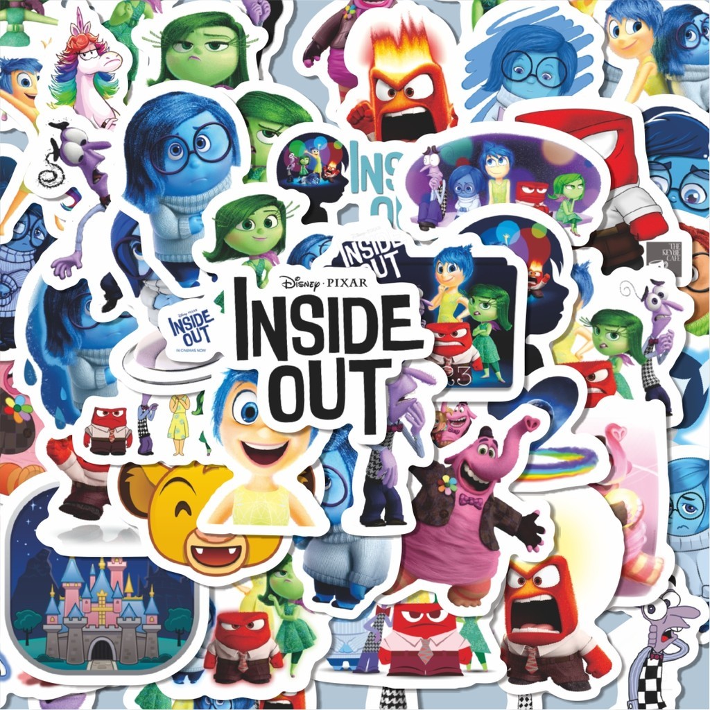 

100PCS Lucu Sticker Kartun Inside Out Sticker Stiker Aesthetic Stiker Anti Air Stikers Berperekat Waterproof sticker decal buat Motor Helm Buku Journal Koper Casing HP Laptop Botol Minum Hadiah anak