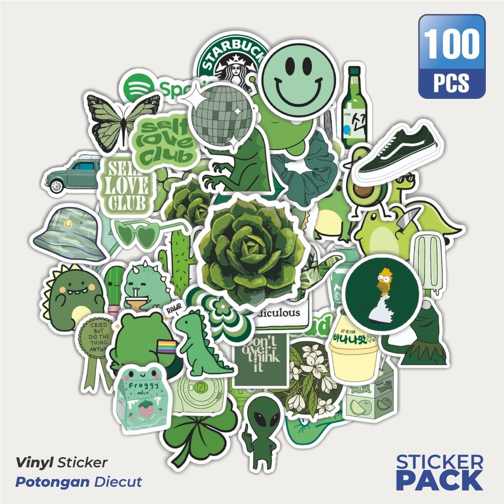 

MURAH 100 PCS Stiker Aesthetic Tumbler V4 Waterproof Aesthetic- Untuk Laptop, Motor, dan Helm - Paper Stationery Pack